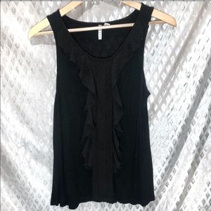 Elle Black Ruffle Top